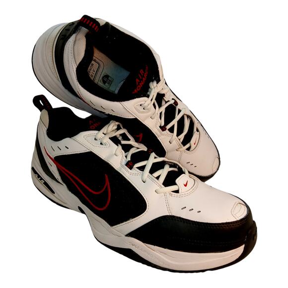 Nike Air Monarch IV Mens White/Black/Red Sneakers - Size 15 - Picture 2 of 5